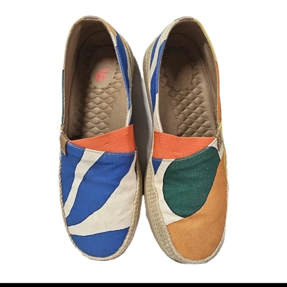 UIN Tropical Day Marbella 8.5 Women's Canvas Espadrilles Colorful Light Shoes